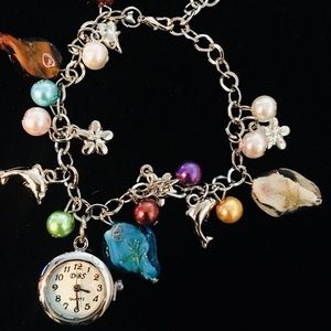 Beaded and watch bracelets